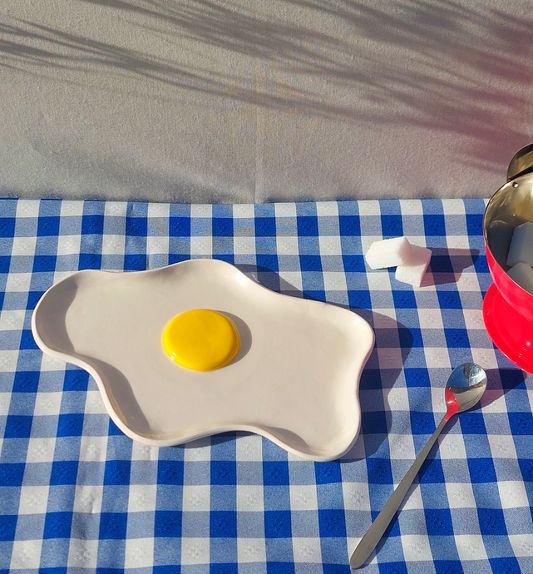 Assiette œuf au plat